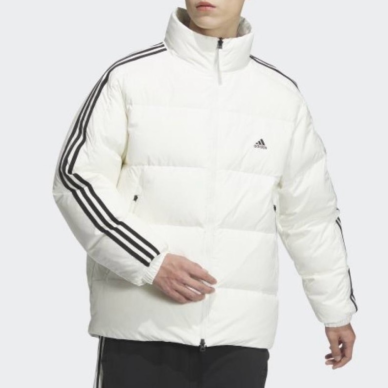 Adidas Men’s White Down Puffer Jacket - Xl